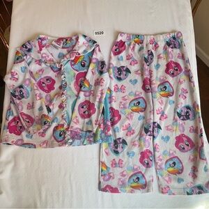 My Little Pony Set of Pijamas for Little Toddler Girls, Size 3T, Pink & White